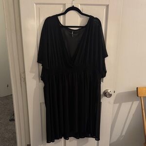 Elegant Black shear swimsuit coverup